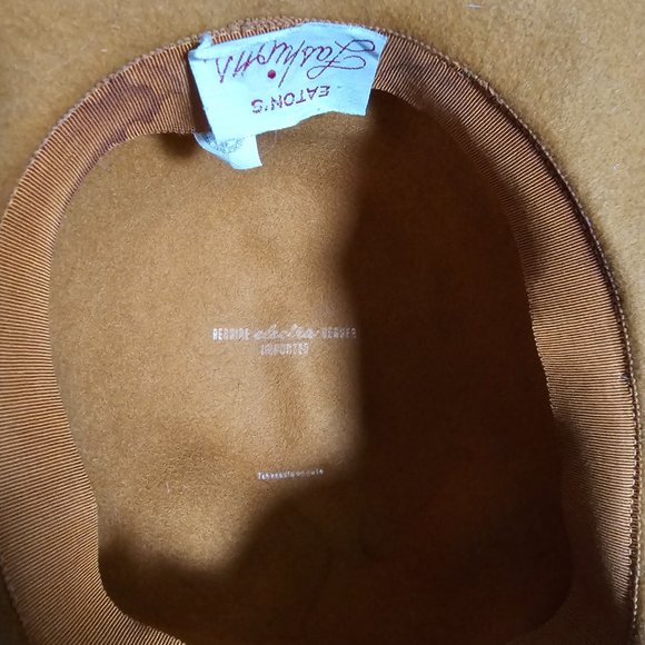 👩‍🌾🤎 Vintage Eaton's Wool Hat 1960’s - Picture 3 of 5